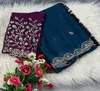 Nitya Shilpa Soft Chiffon Sequence Work Designer Saree Wholesale Price In Surat